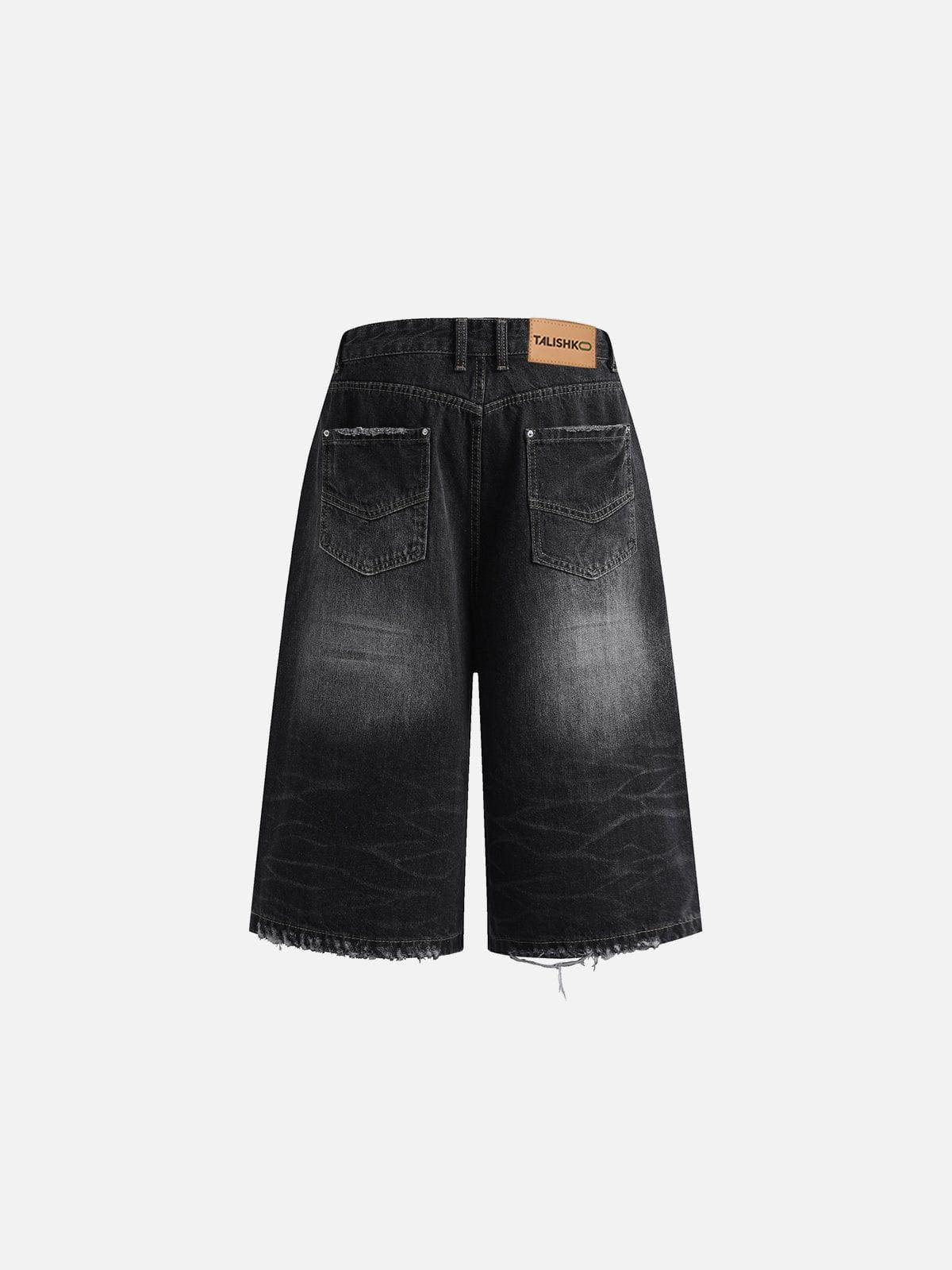 Concert Outfit Distressed Washed Longlie Jorts