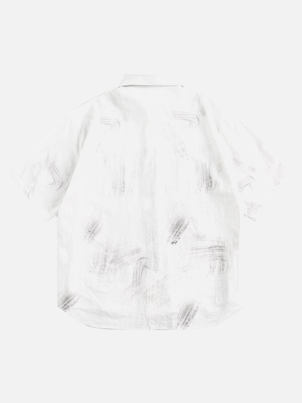 Concert Outfit Doberman Print Short Sleeve Shirt