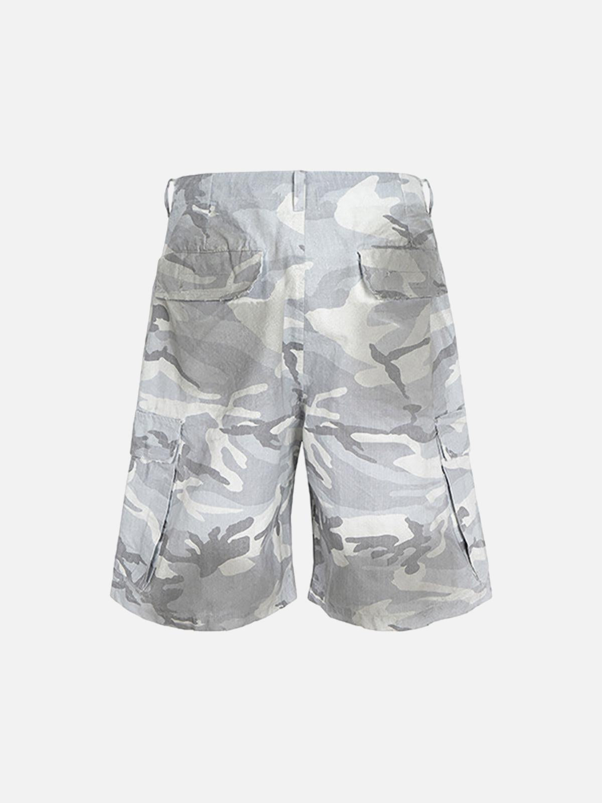 Concert Outfit Drawstring Camouflage Cargo Shorts