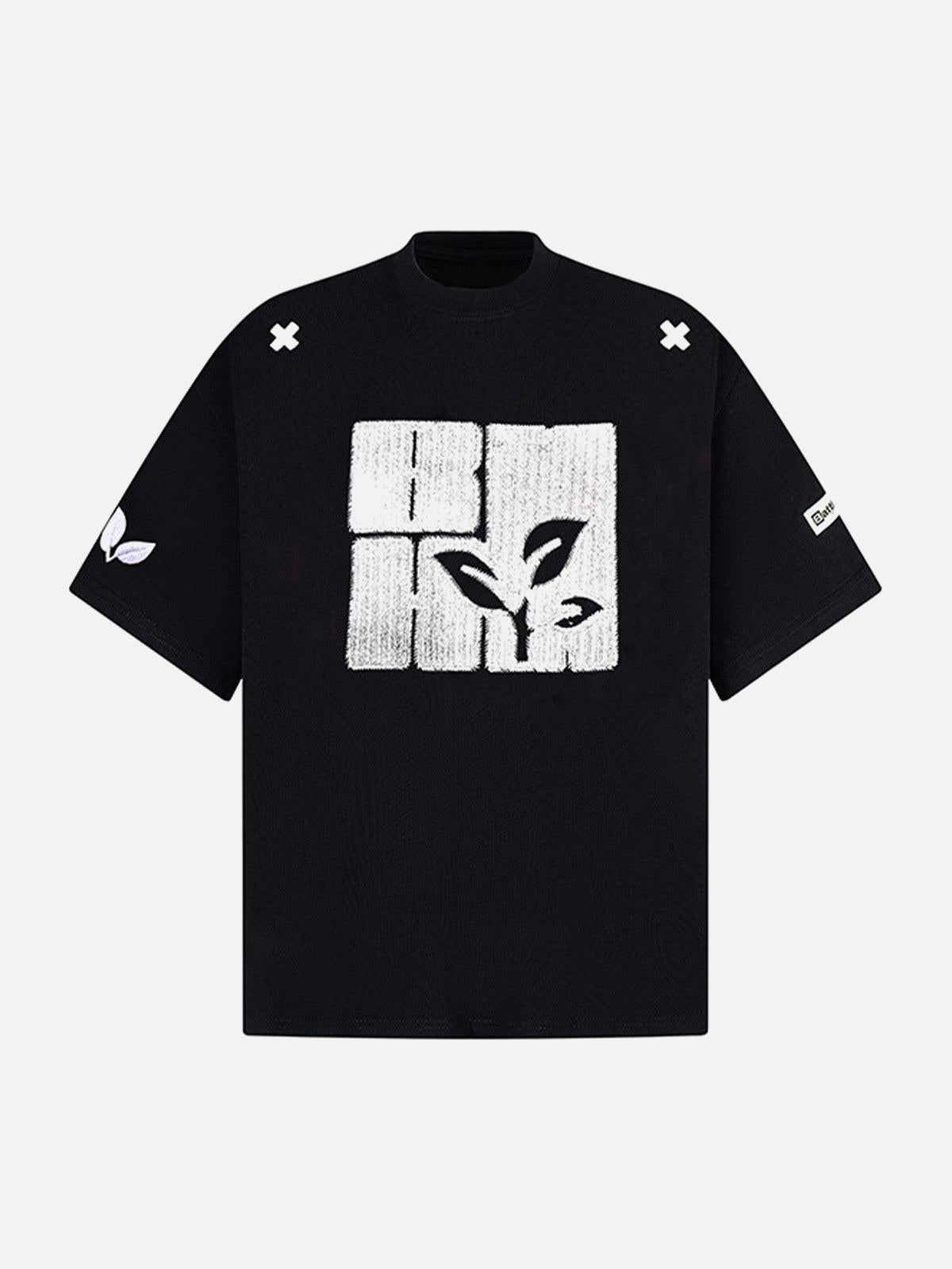 Concert Outfit Floral Graphic Print T-Shirt