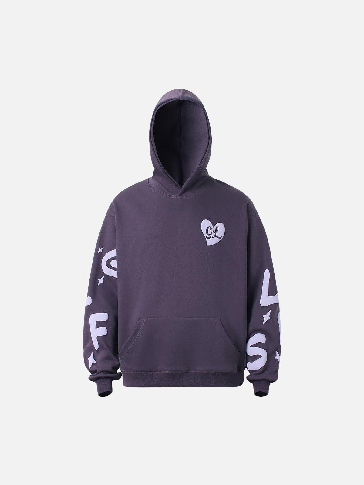 Concert Outfit Foam Letter Hoodie