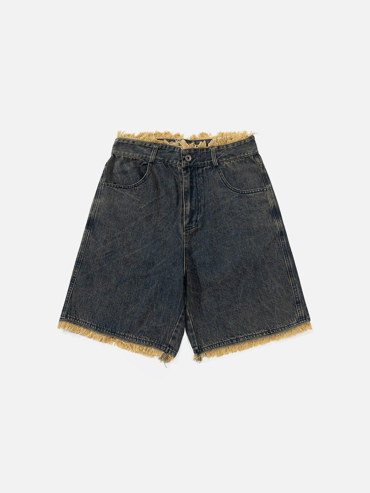 Concert Outfit Fringe Denim Jorts