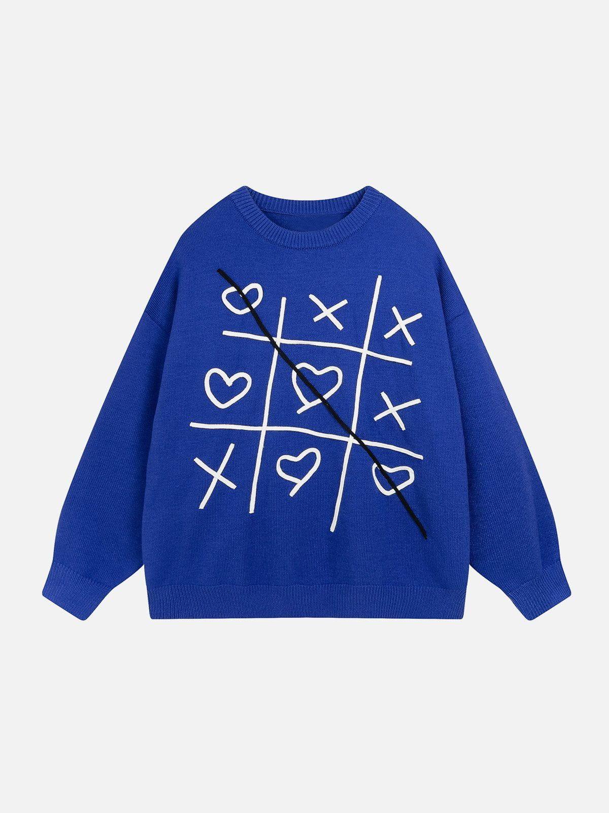 Concert Outfit Fun Embroidery Sweater