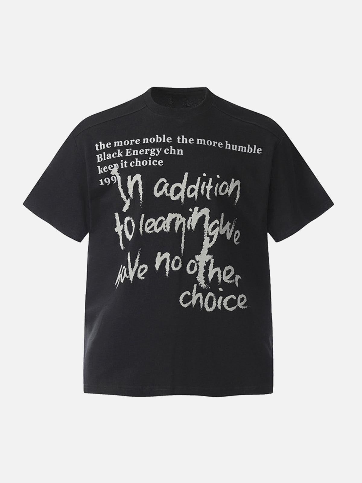 Concert Outfit Fun Phantom Letter Print T-Shirt