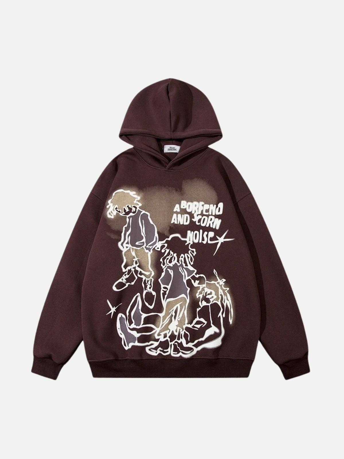 Concert Outfit Funny Cartoon Graphic Hoodie