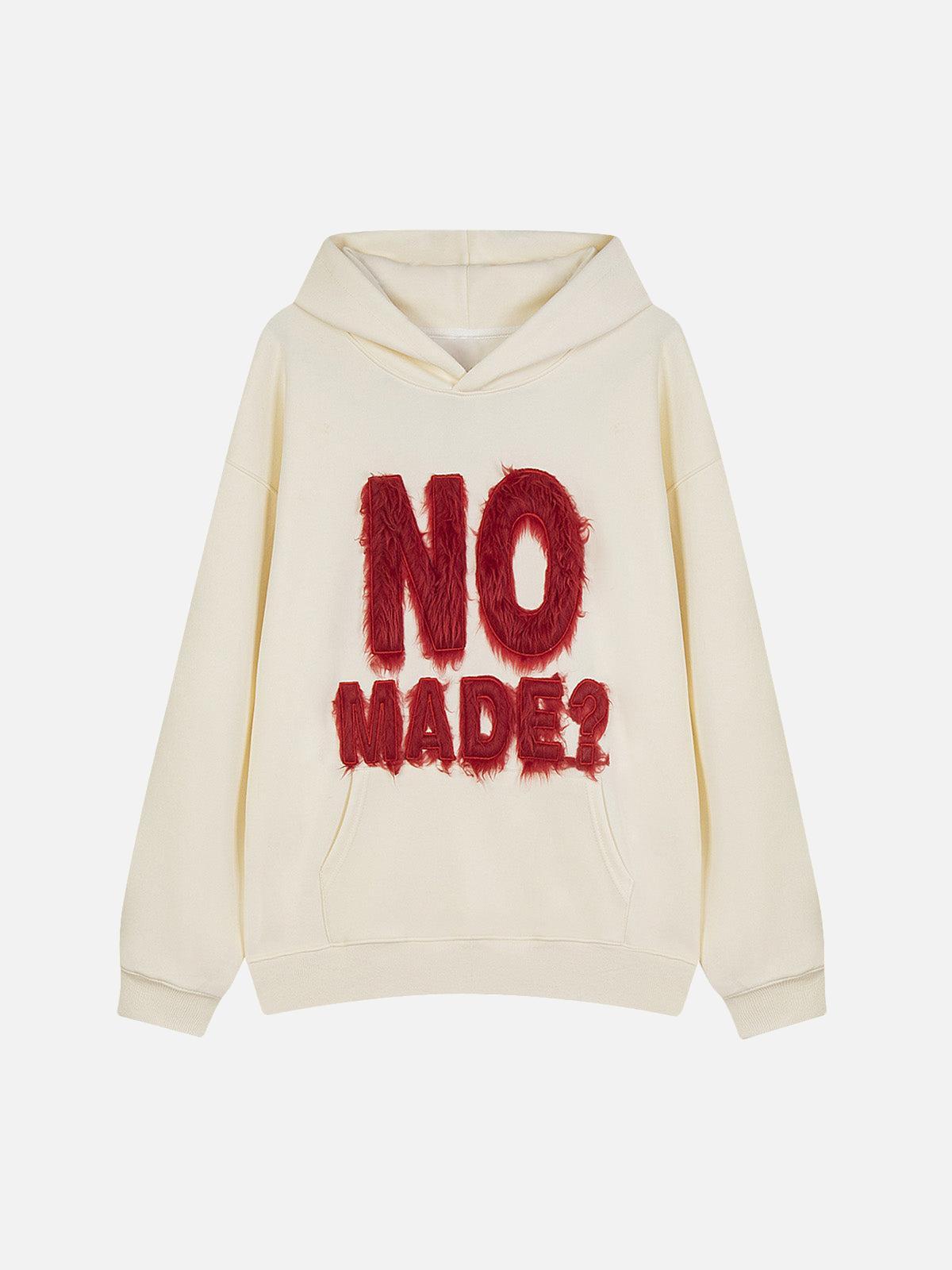 Concert Outfit Fur Patchwork Embroidered Stitching Hoodie