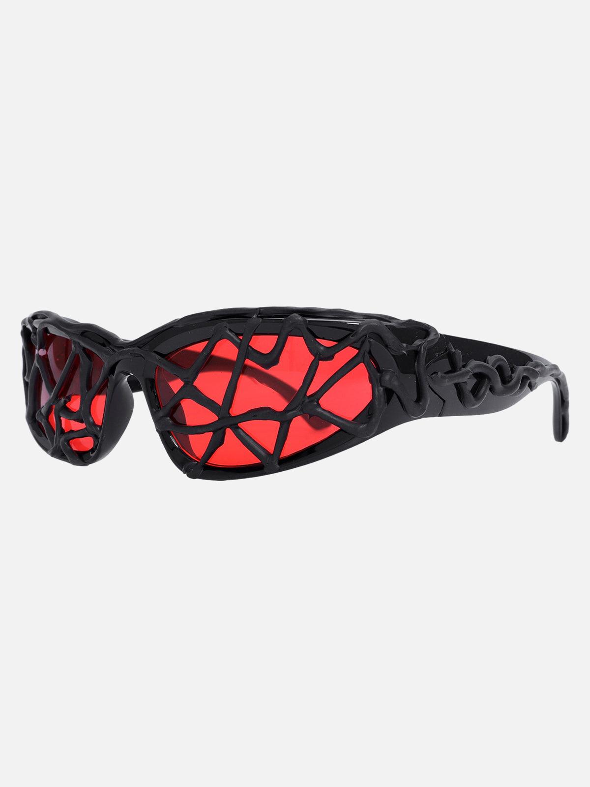 Concert Outfit Futuristic Wavy Frame Sunglasses