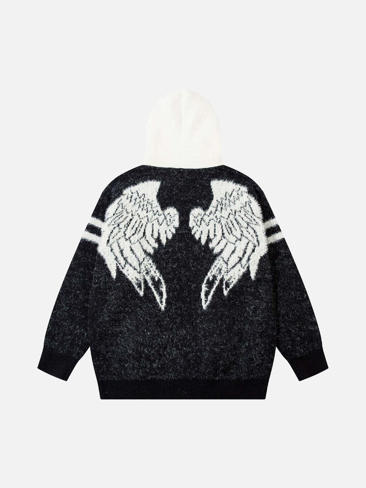 Concert Outfit Fuzzy Zipper Hooded Sweater