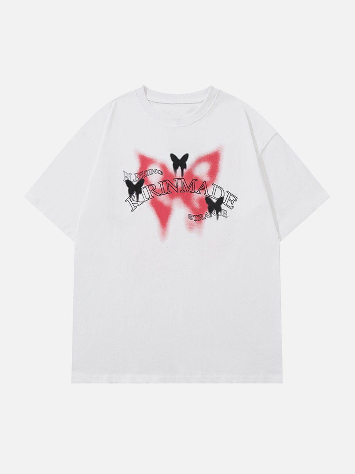 Concert Outfit Gradient Butterflies Graphic Tee