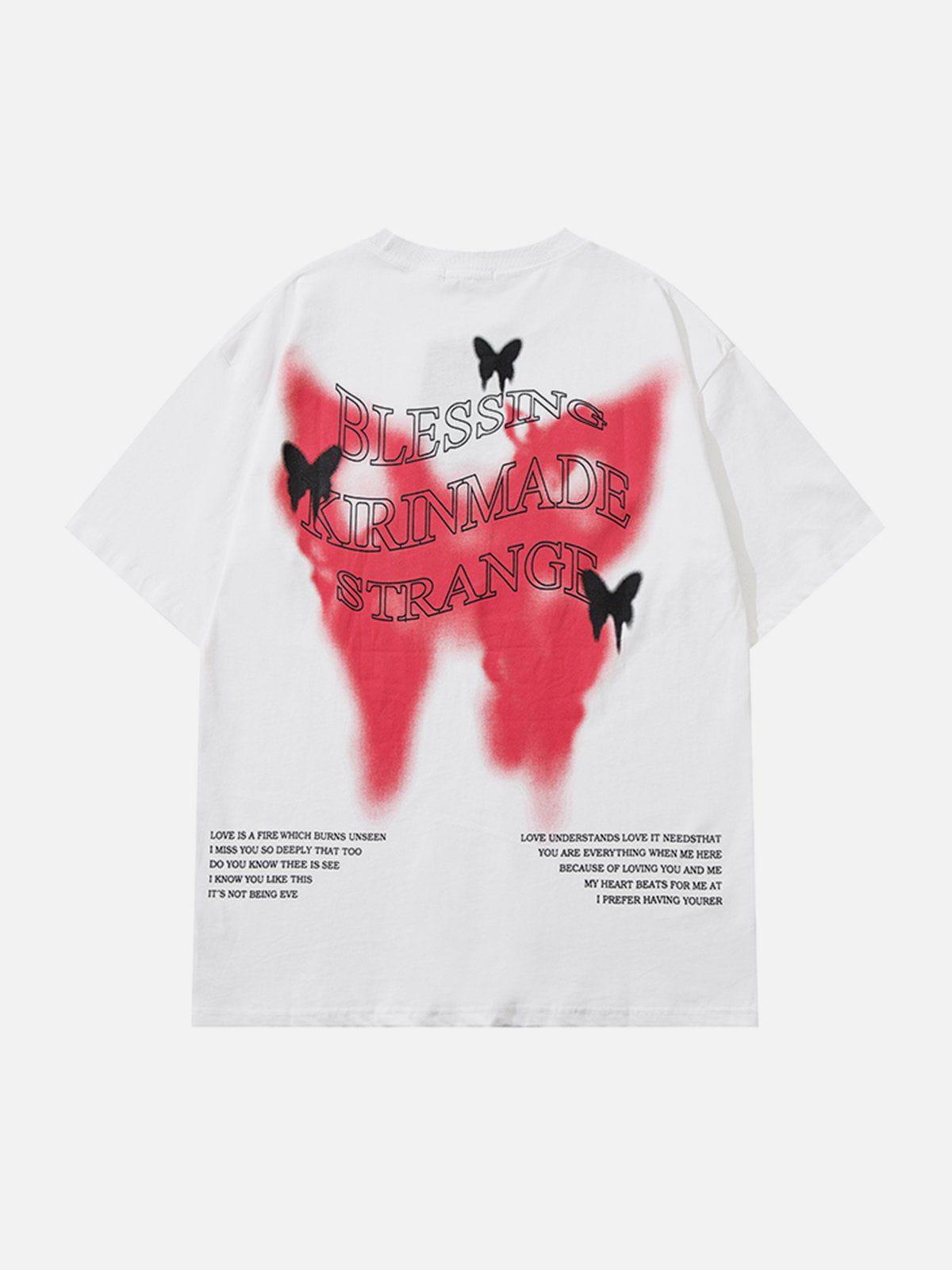 Concert Outfit Gradient Butterflies Graphic Tee