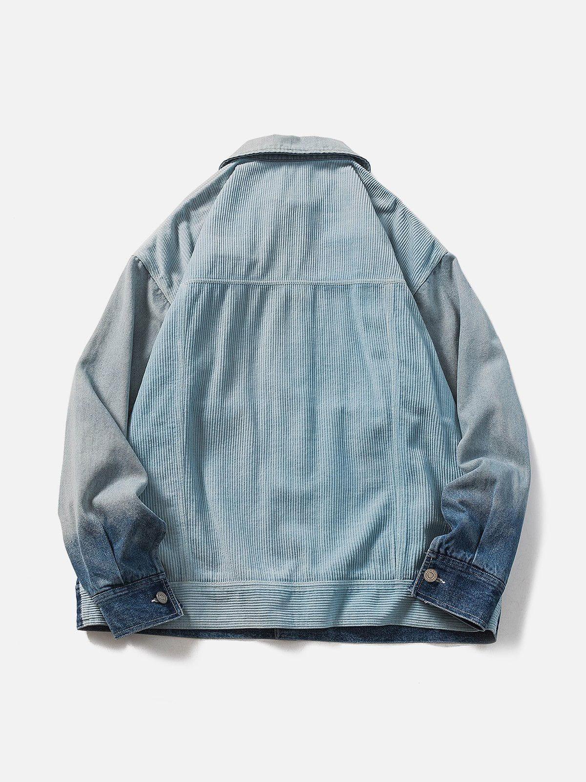 Concert Outfit Gradient Denim Jacket