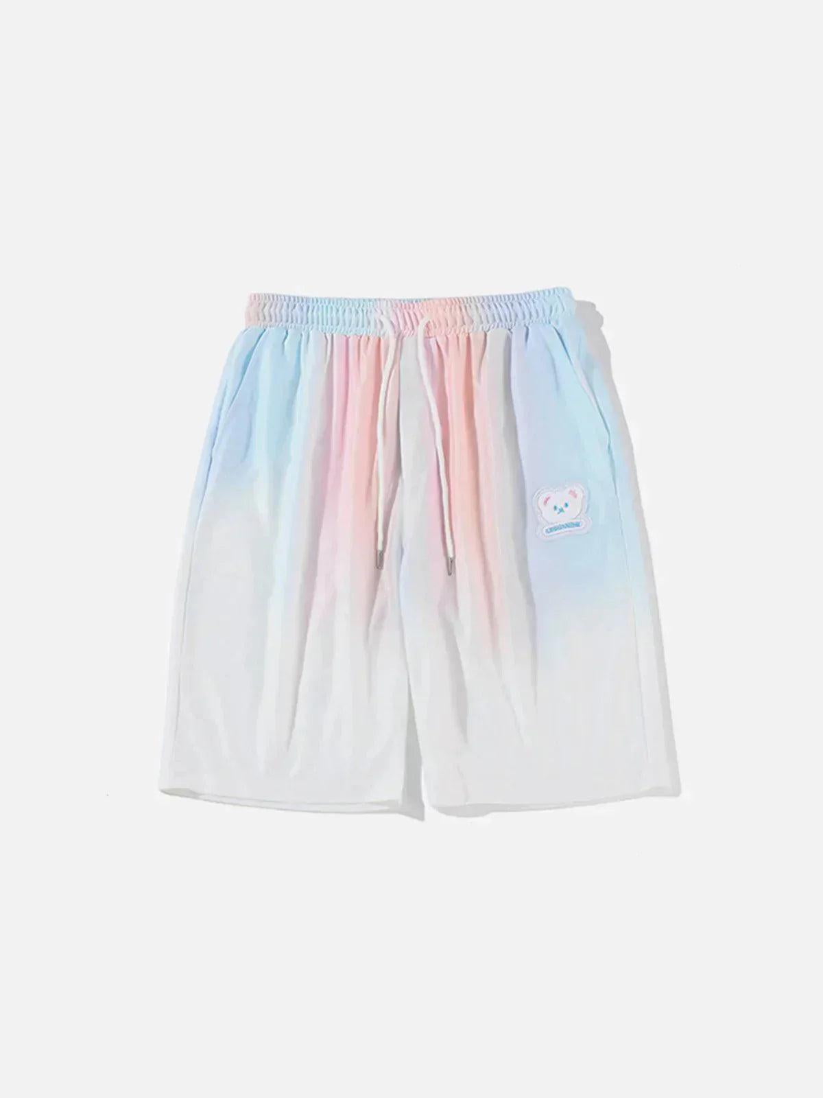 Concert Outfit Gradient Drawstring Shorts