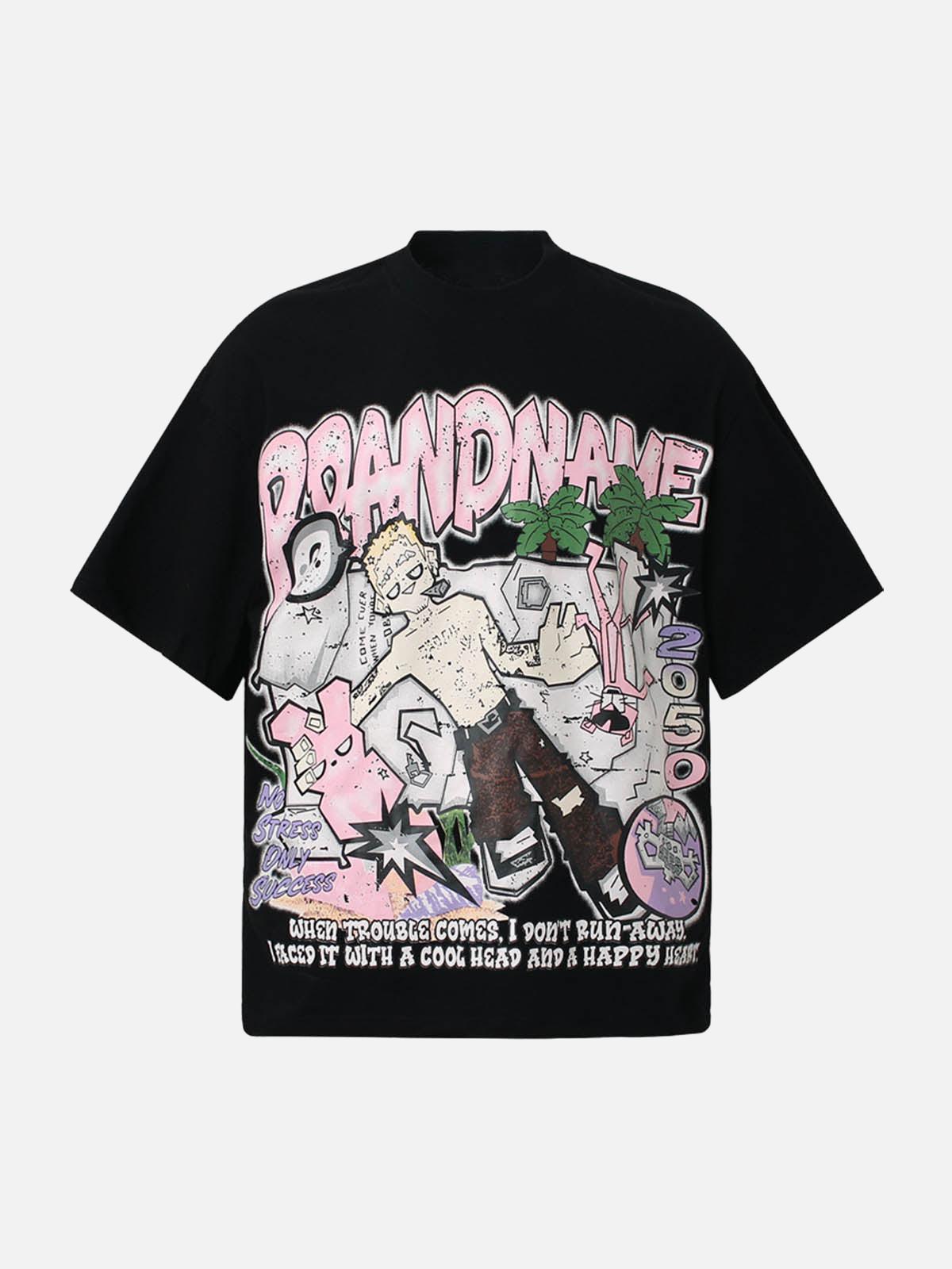 Concert Outfit Graffiti Art Graphic T-Shirt