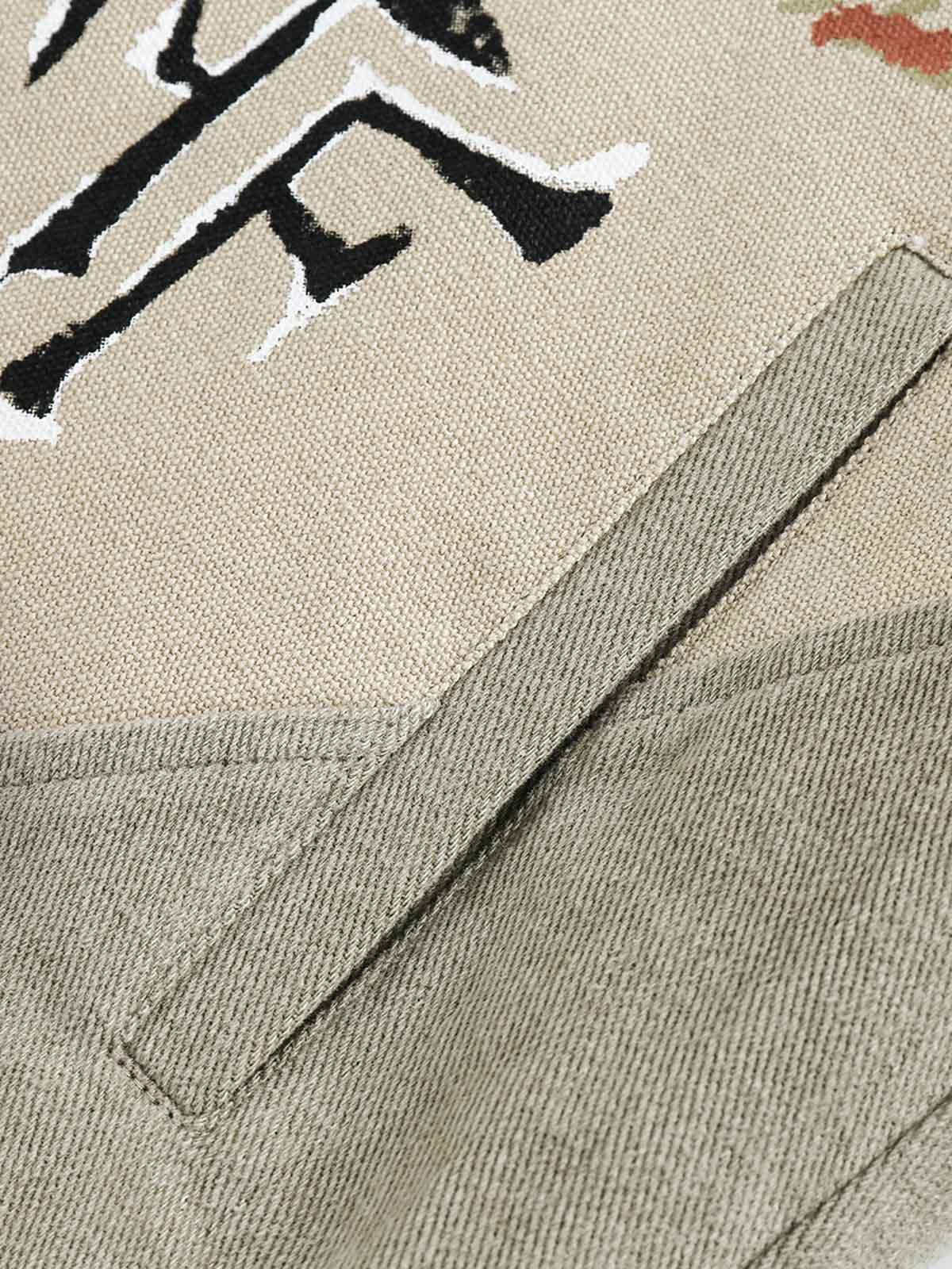 Concert Outfit Graffiti Patchwork Lapel Denim Jacket Concert Outfit Graffiti Patchwork Lapel Denim Jacket