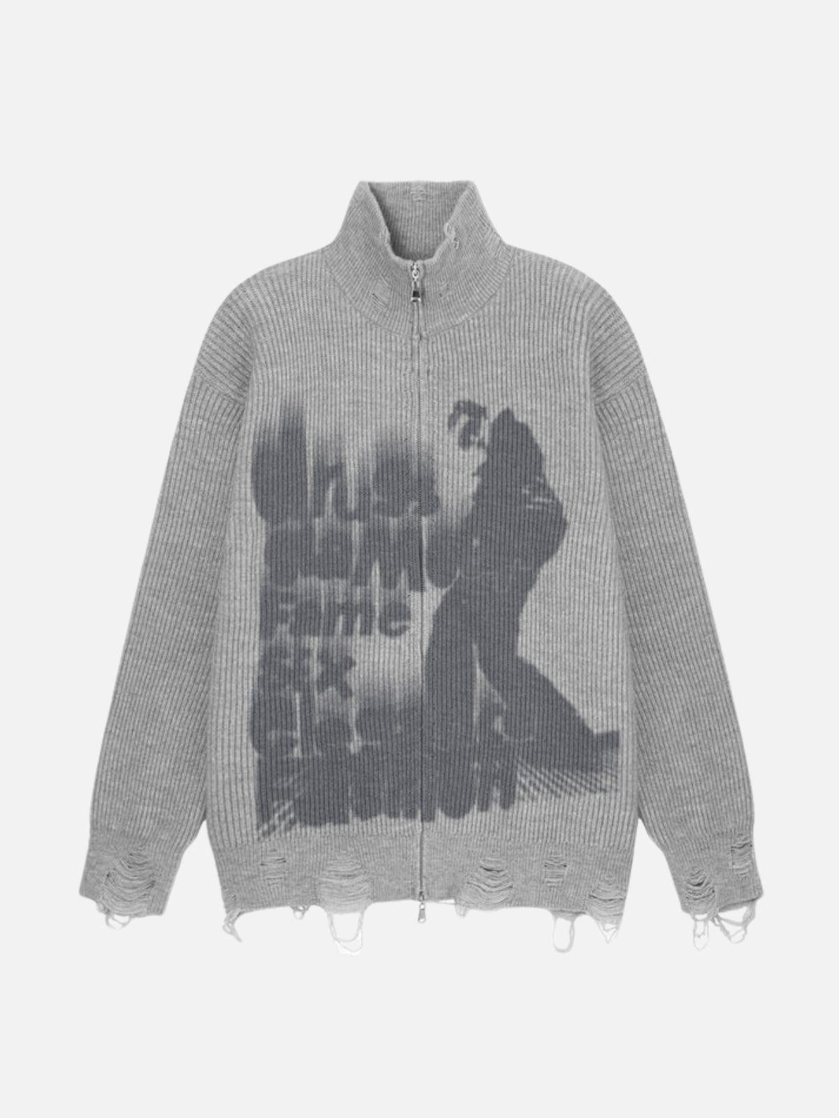 Concert Outfit Graffiti Vandalism Cardigan