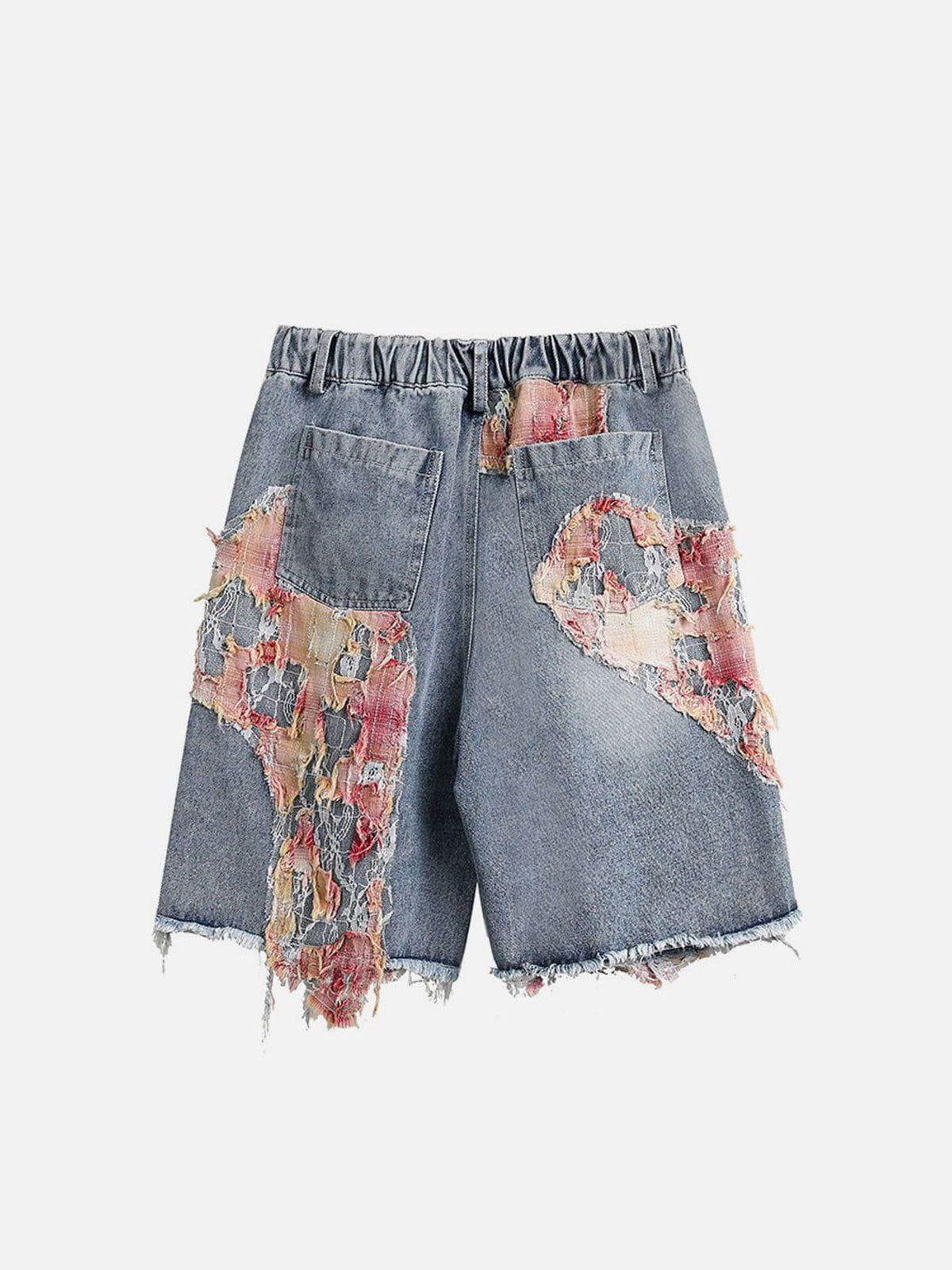 Concert Outfit Heavy Craftsmanship Lace Jorts