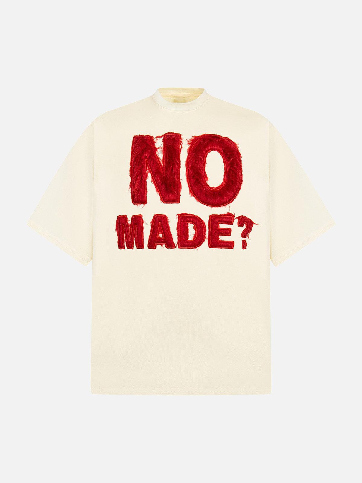 Concert Outfit Heavy Retro Patch Embroidered T-Shirt