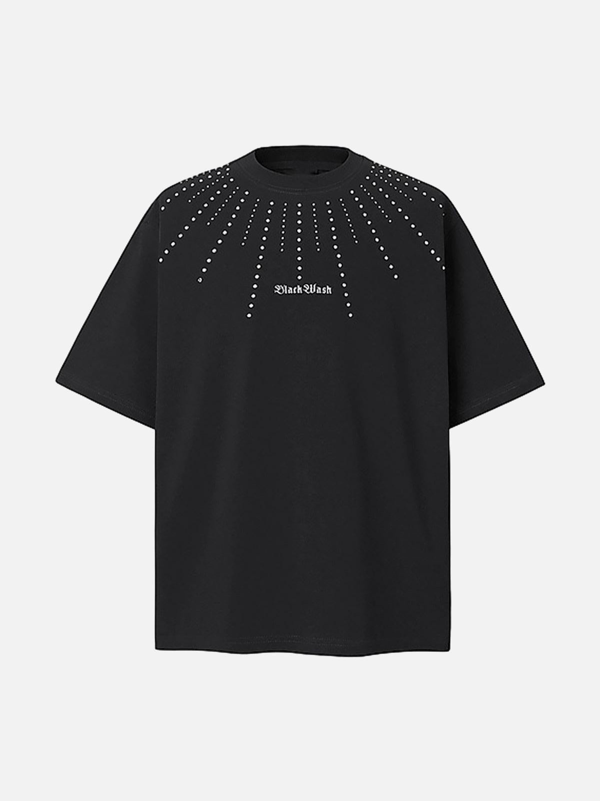 Concert Outfit Heavy Rhinestone Short-Sleeve T-Shirt