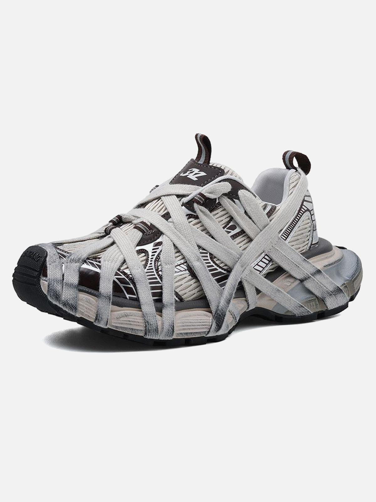 Concert Outfit High Street Lace-Up Casual Sneakers