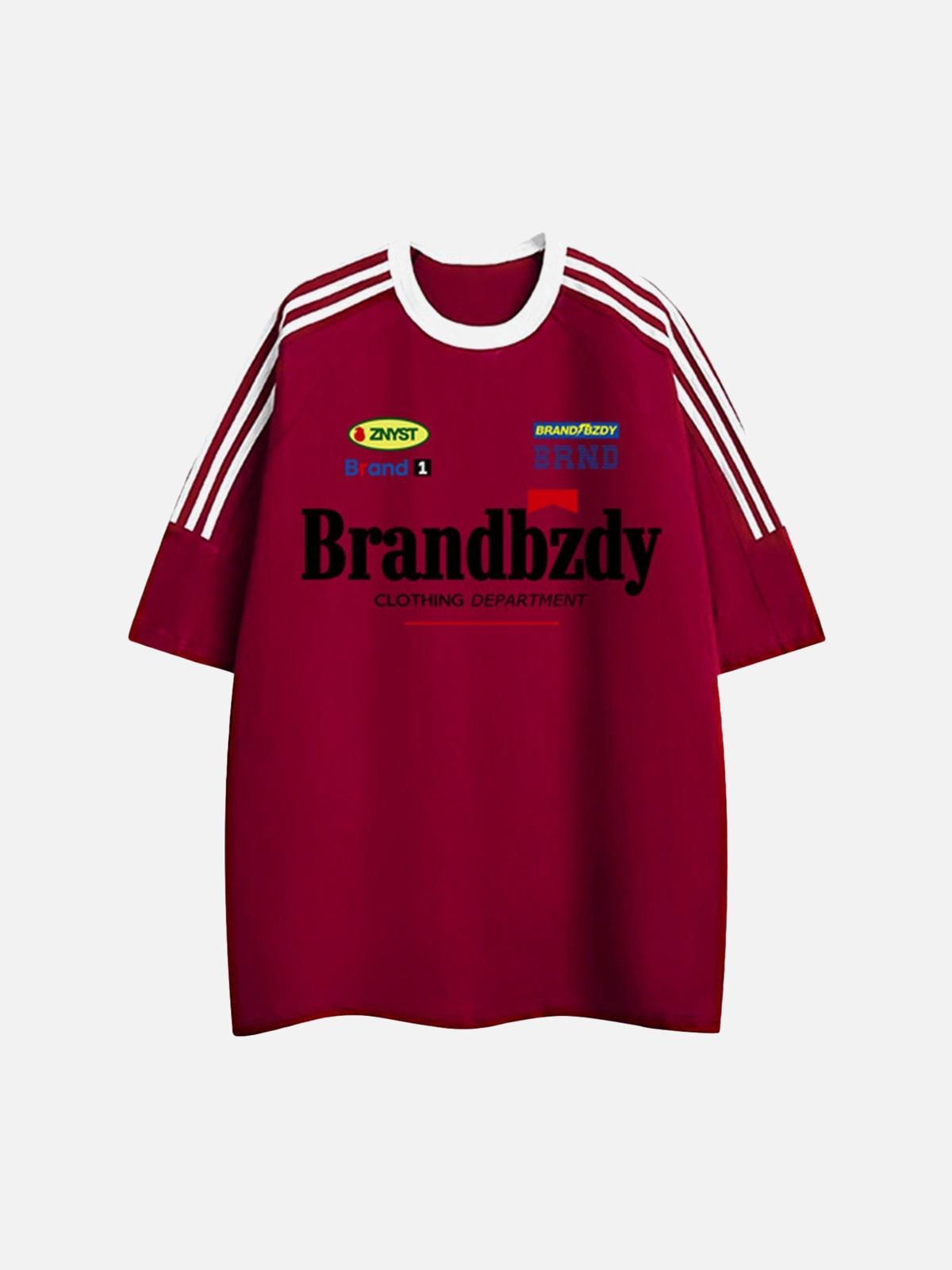 Concert Outfit High Street Retro Badge Jersey T-Shirt