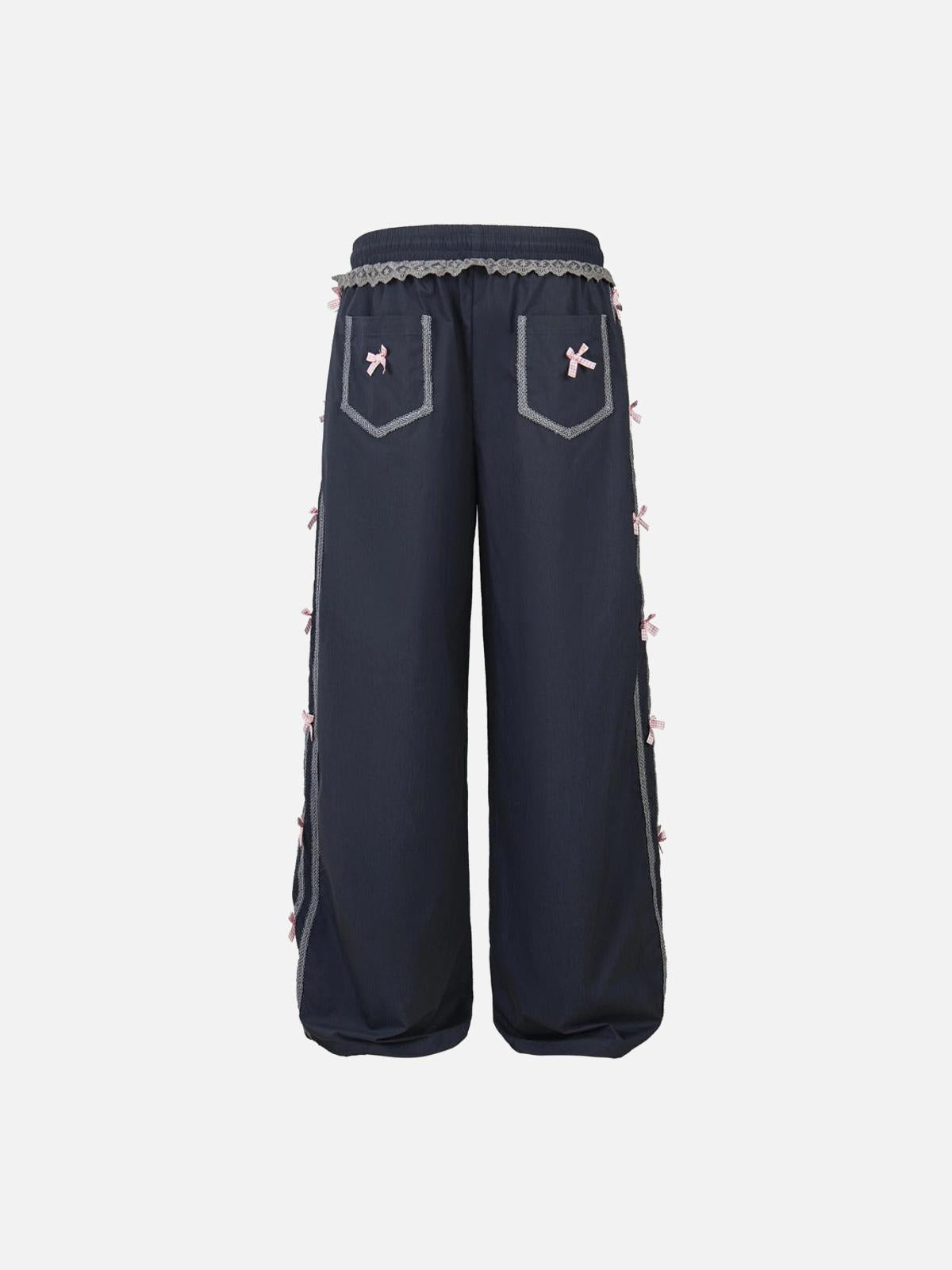 Concert Outfit High Street Side Bow Decoration Pant