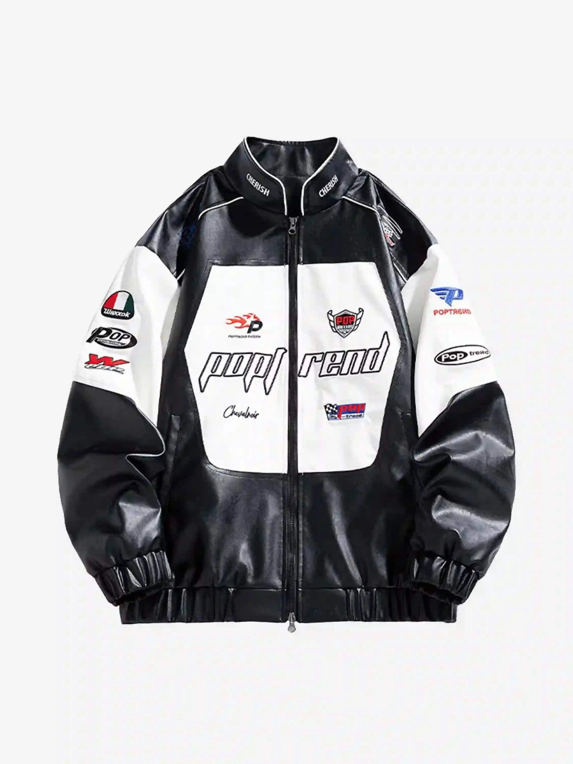Concert Outfit High Street Splicing Racing Baseball Jacket