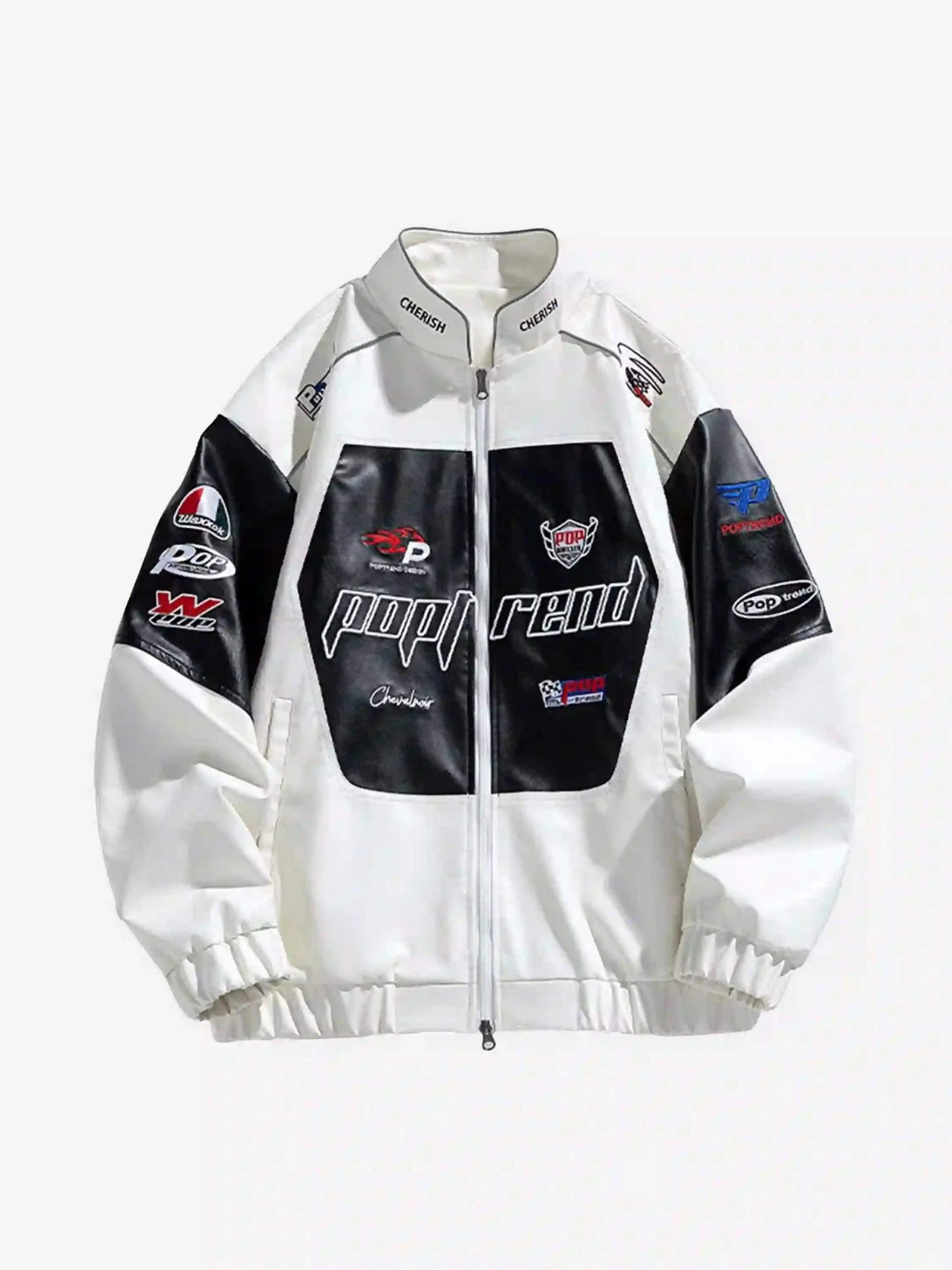 Concert Outfit High Street Splicing Racing Baseball Jacket