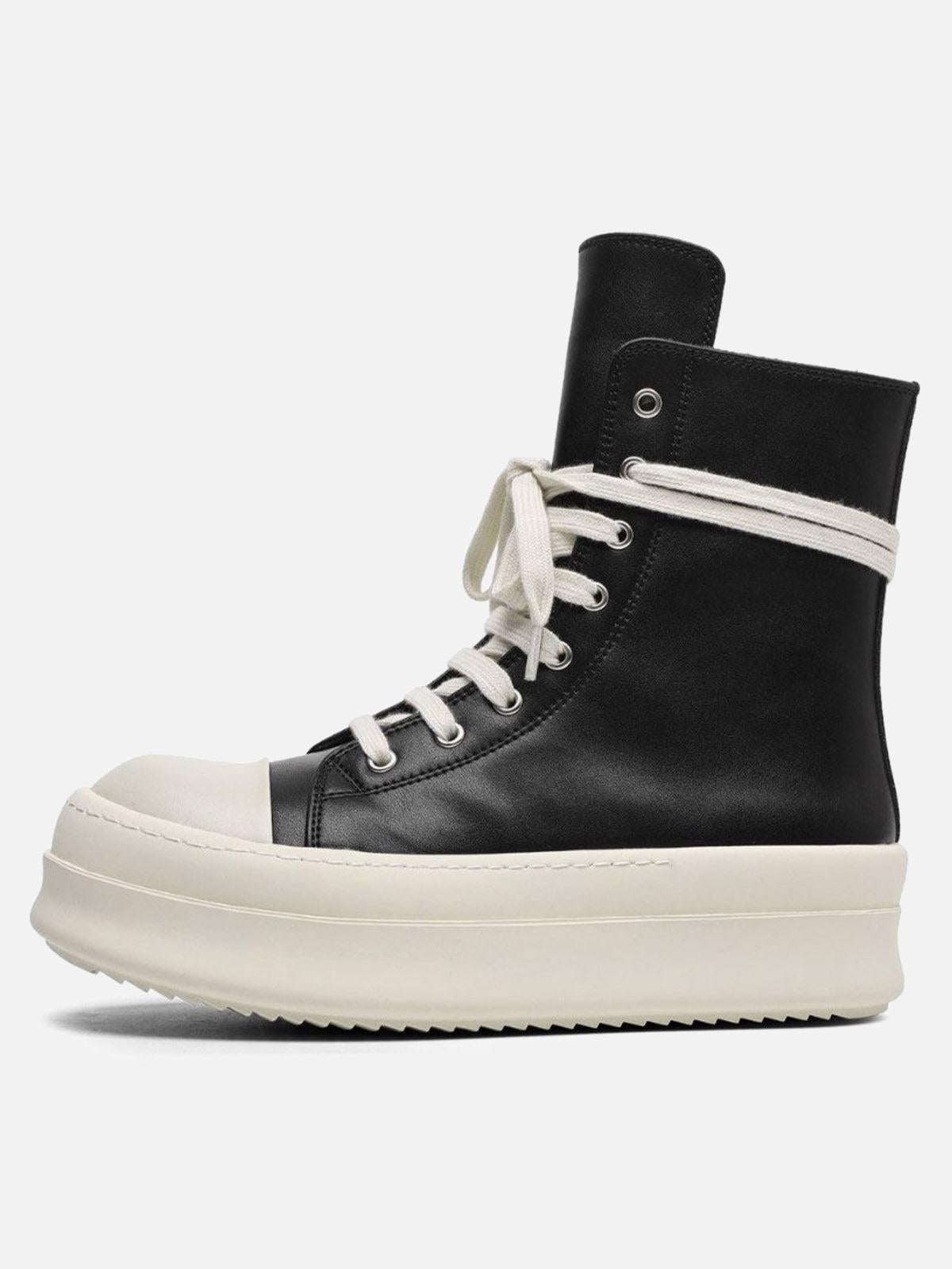 Concert Outfit High-Top Side Zipper Platform Sneakers