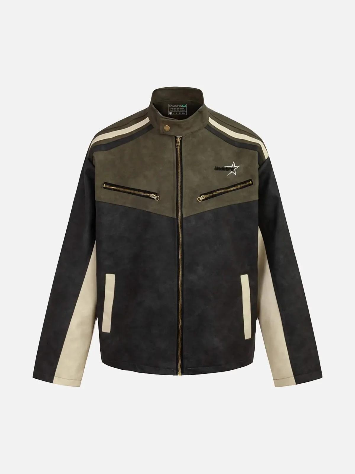 Concert Outfit Hip-Hop Motorcycle Trend Jacket