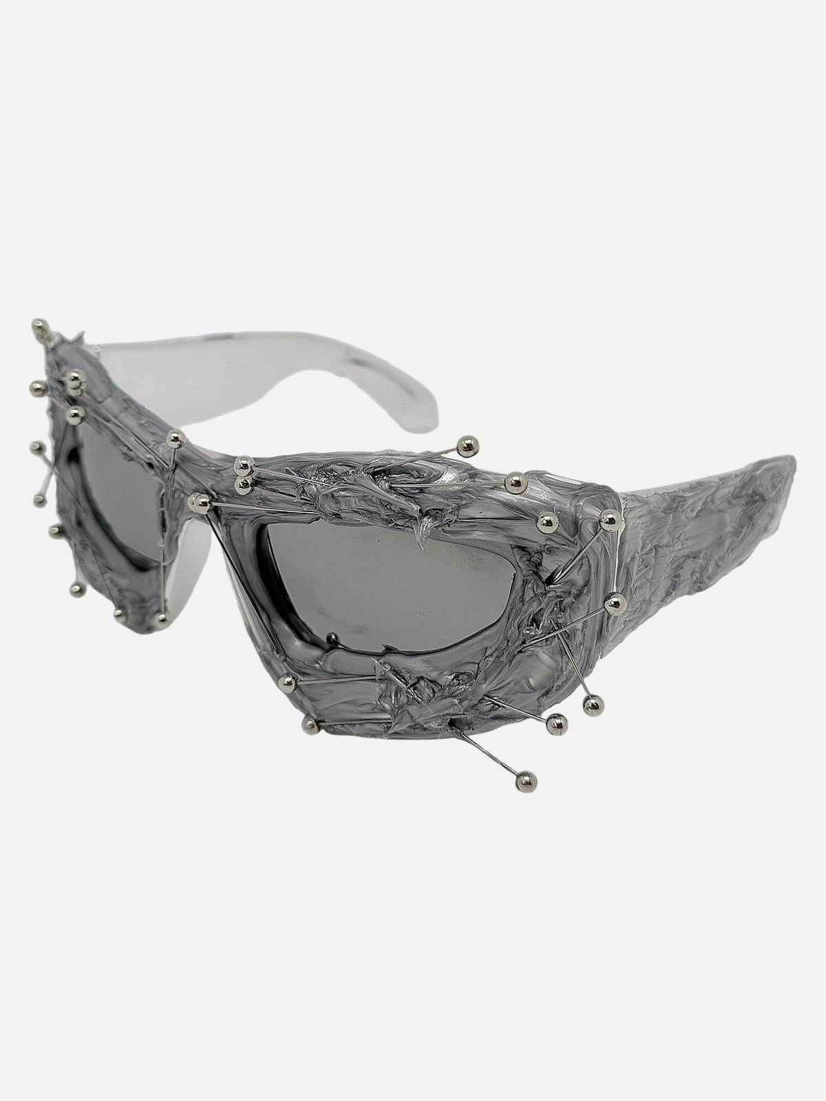 Concert Outfit Hip Hop Punk Beaded Sunglasses