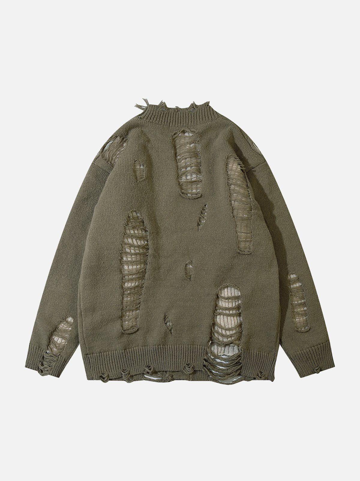 Concert Outfit Hole Fake Two Cardigan