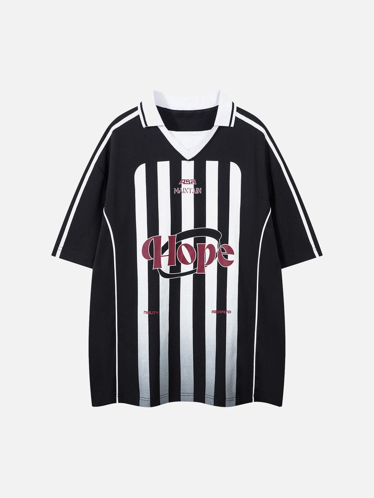 Concert Outfit Jersey Print Short-Sleeve Polo Shirt