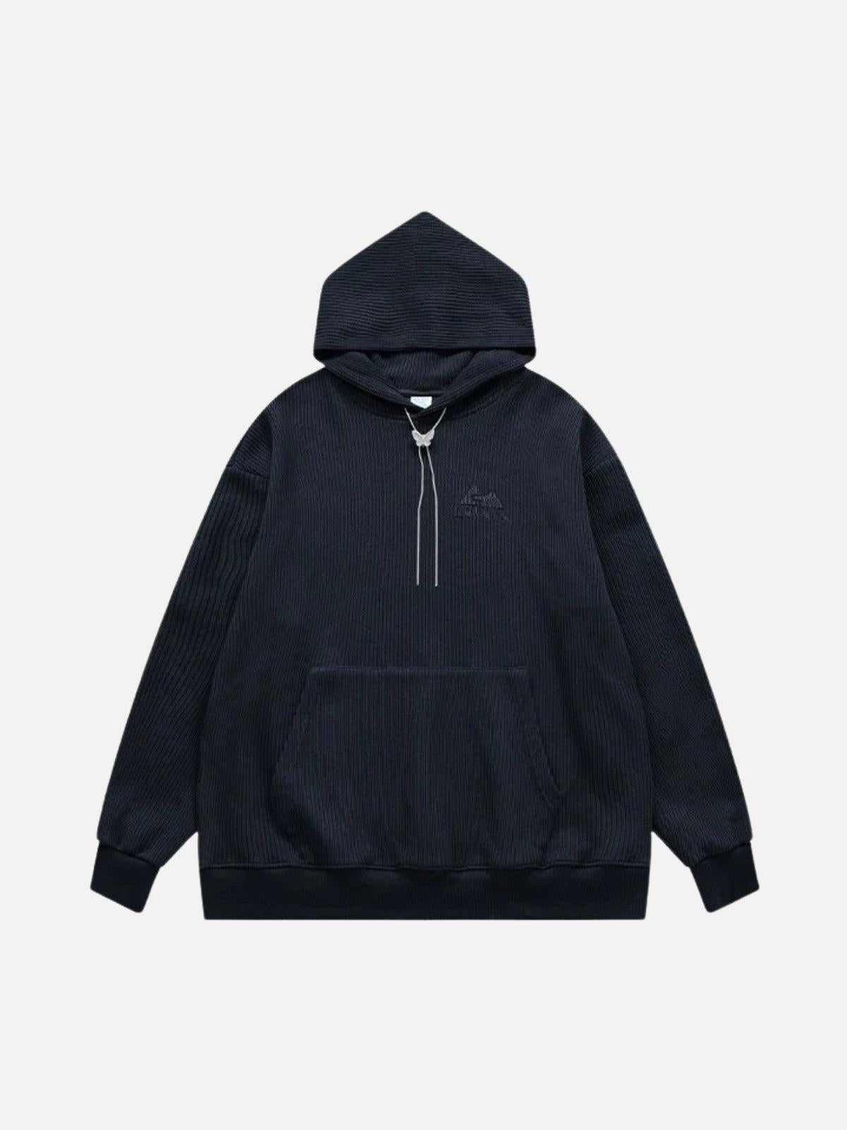 Concert Outfit Knit Solid Hoodie