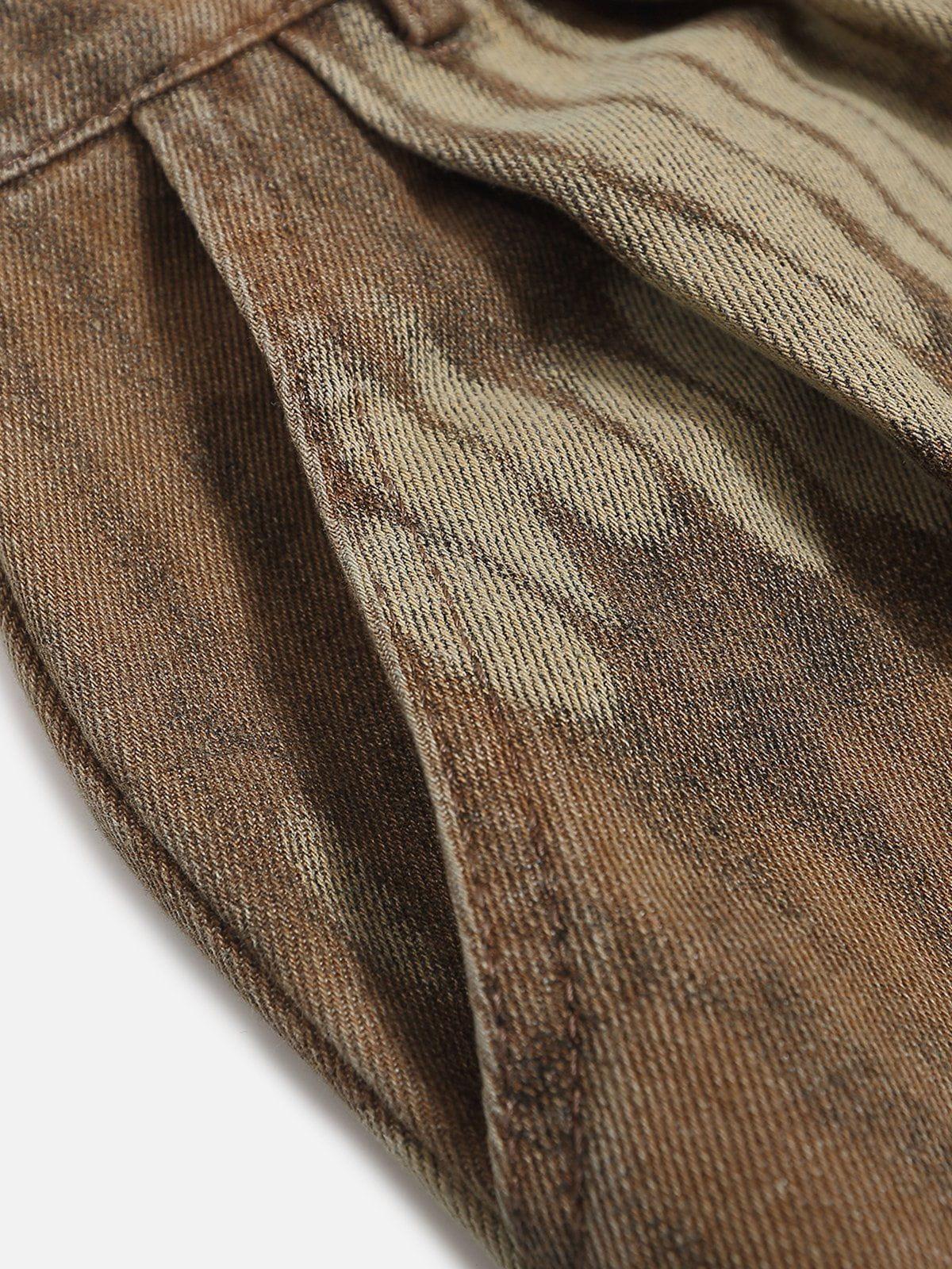 Concert Outfit Leaf Pattern Washed Jorts Concert Outfit Leaf Pattern Washed Jorts