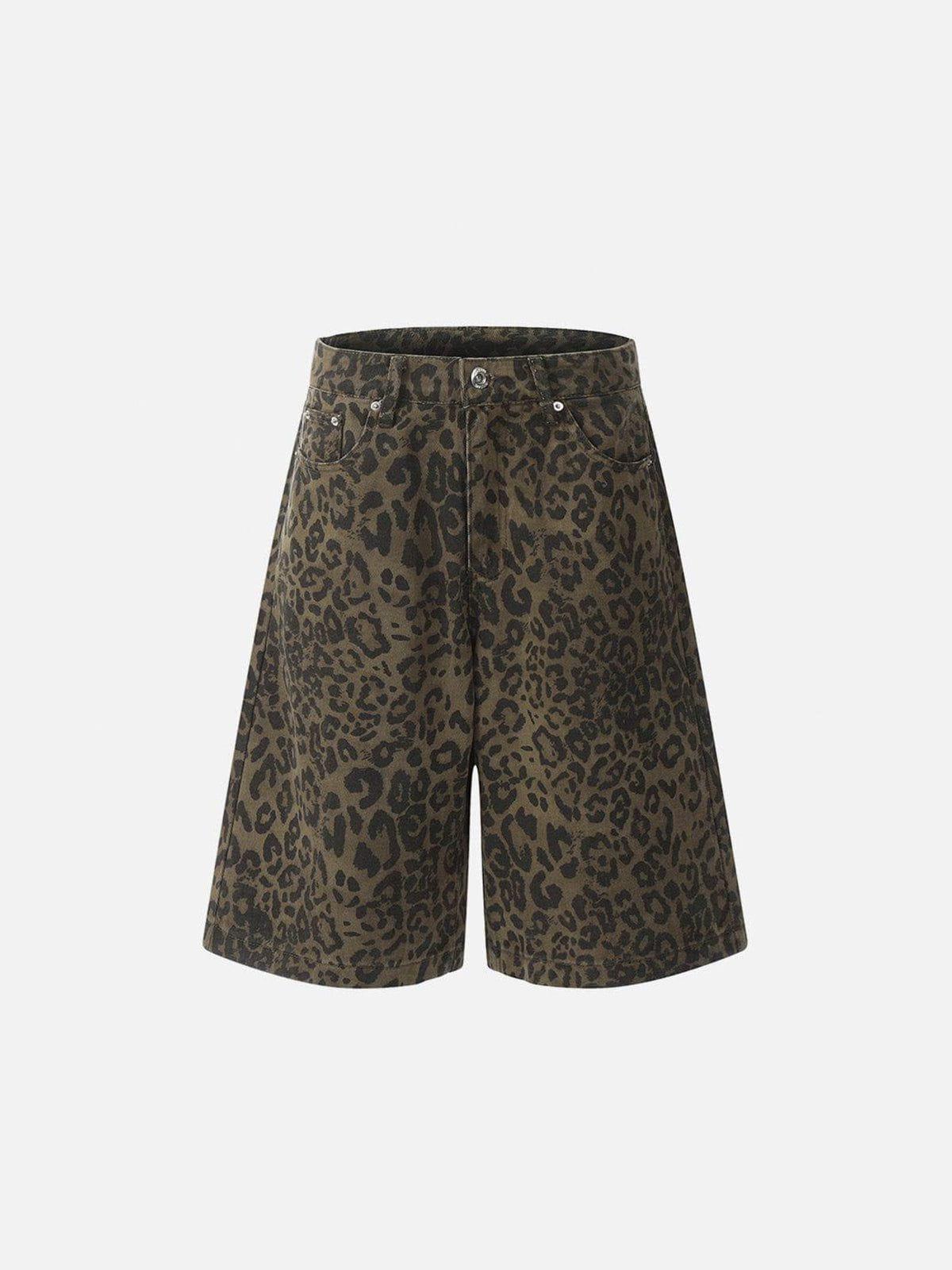 Concert Outfit Leopard Print Jorts