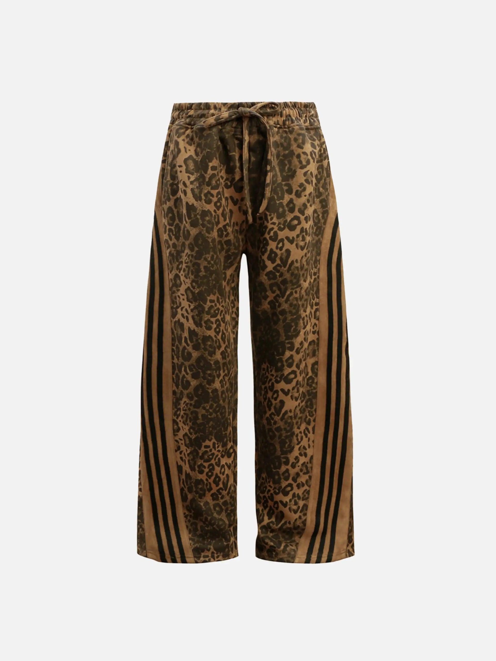 Concert Outfit Leopard Stripe Sweatpants