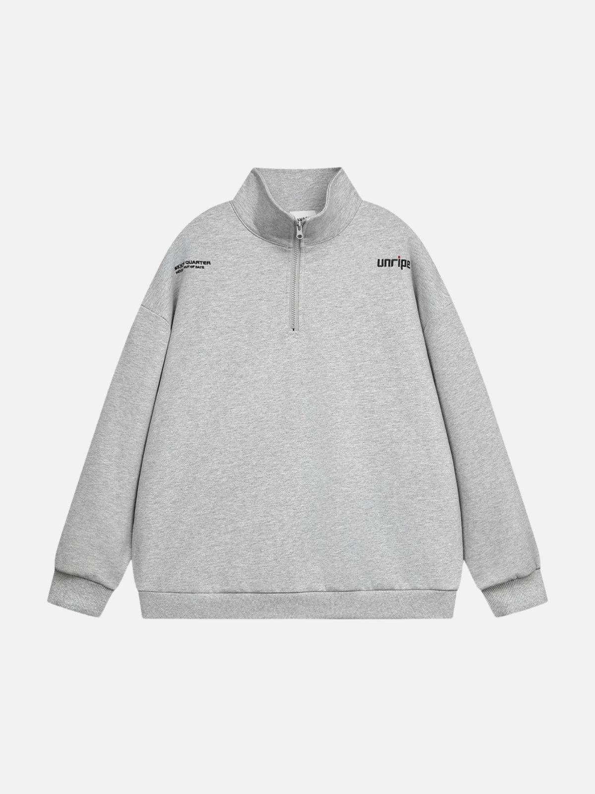 Concert Outfit Letter Back Printed Stand Collar Sweatshirt