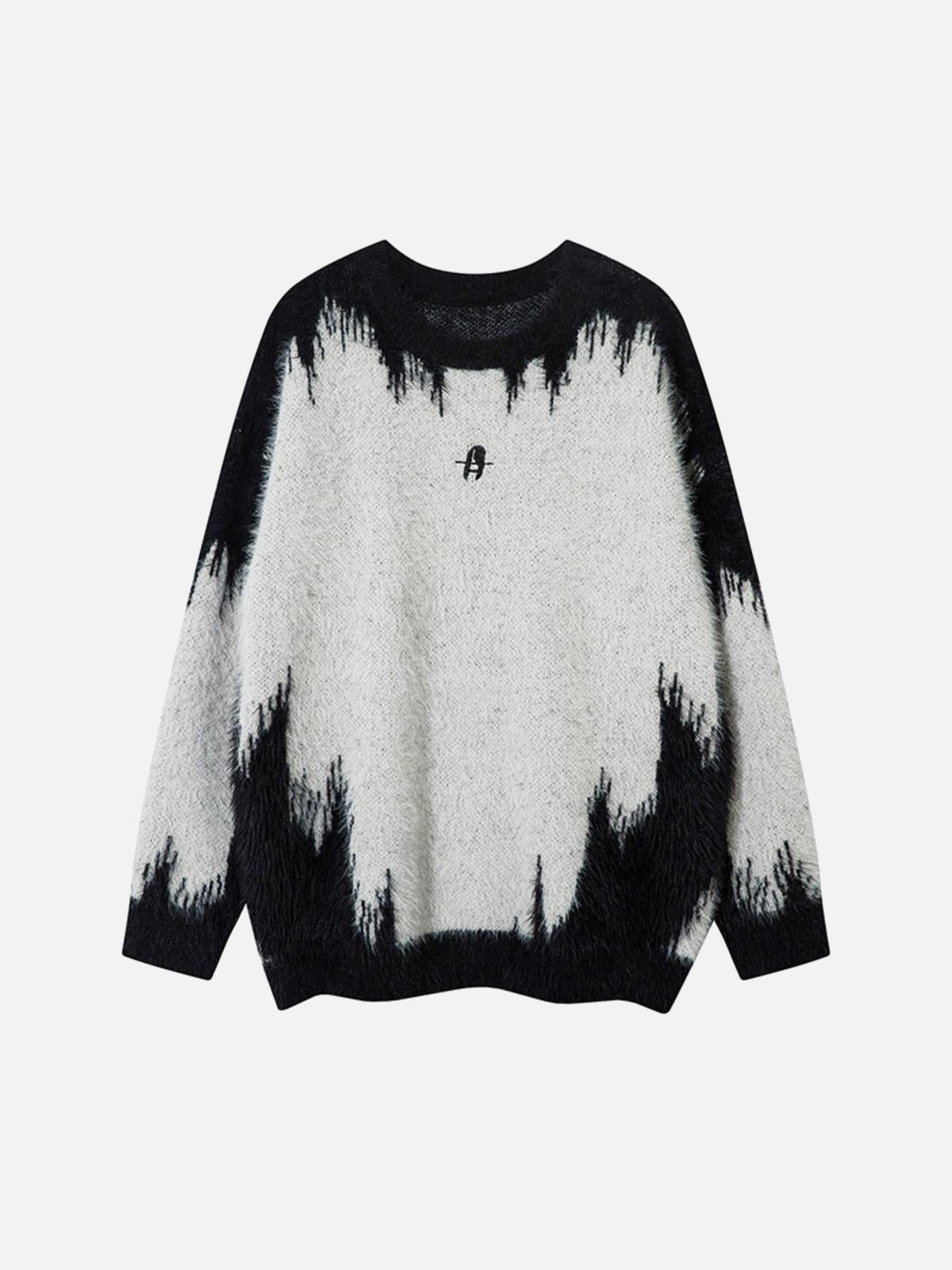 Concert Outfit Letter Jacquard Sweater