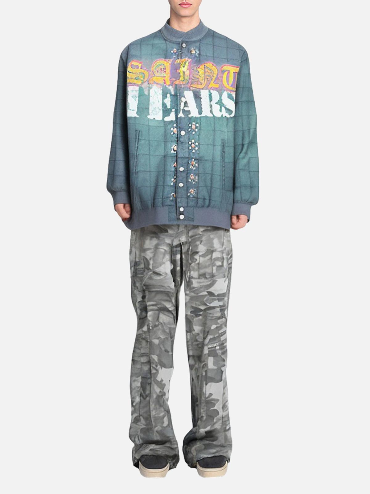 Concert Outfit Letter Print Quilted Bomber Jacket Concert Outfit Letter Print Quilted Bomber Jacket