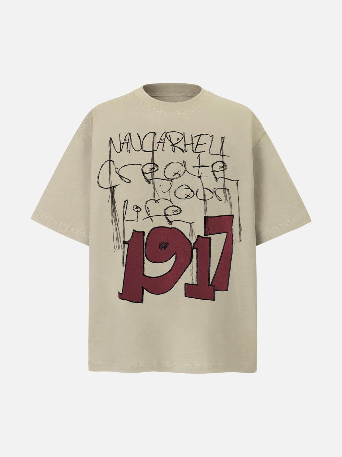 Concert Outfit Letter Print Short Sleeve T-Shirt