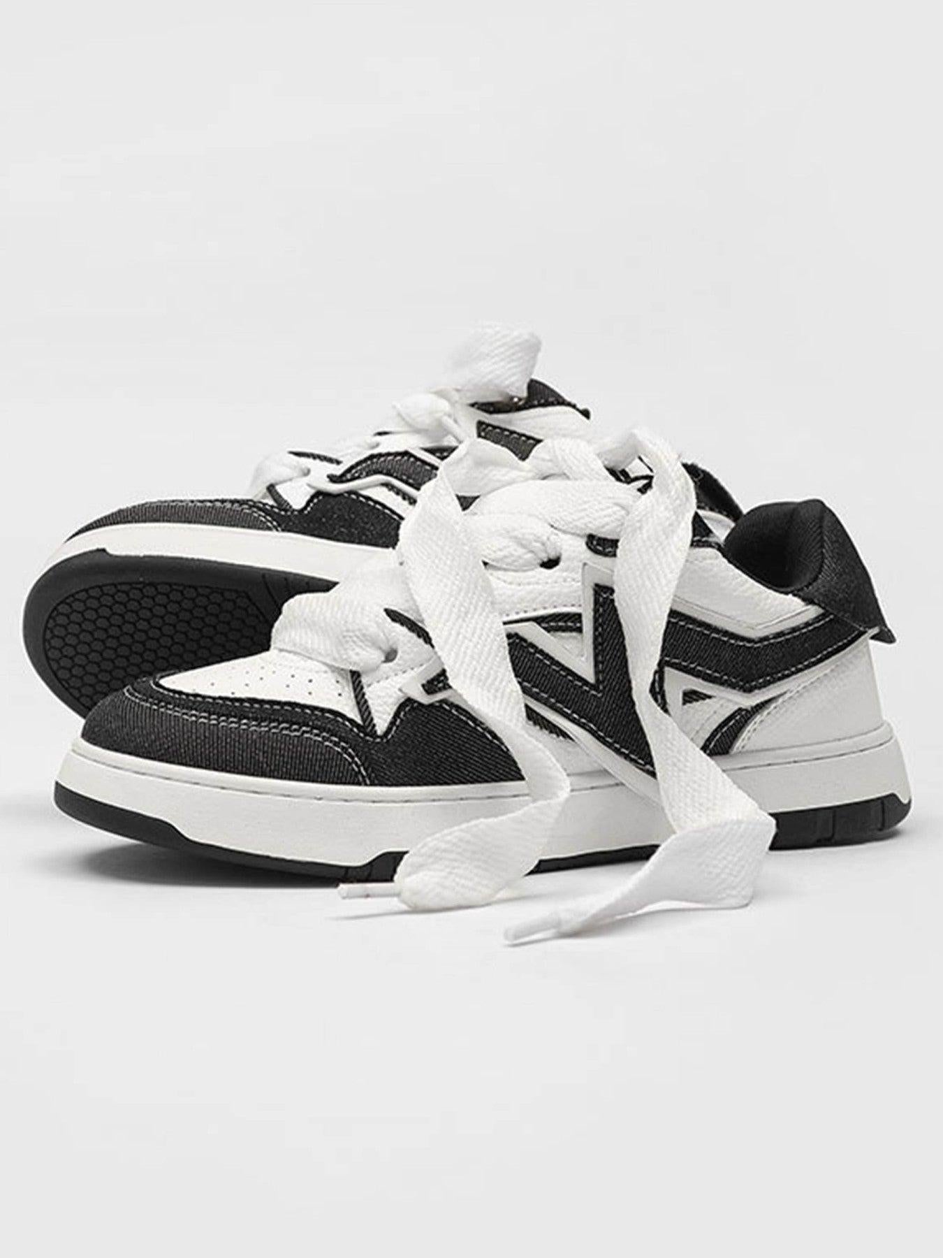 Concert Outfit Lightning Collision Color Splicing Board Shoes Concert Outfit Lightning Collision Color Splicing Board Shoes