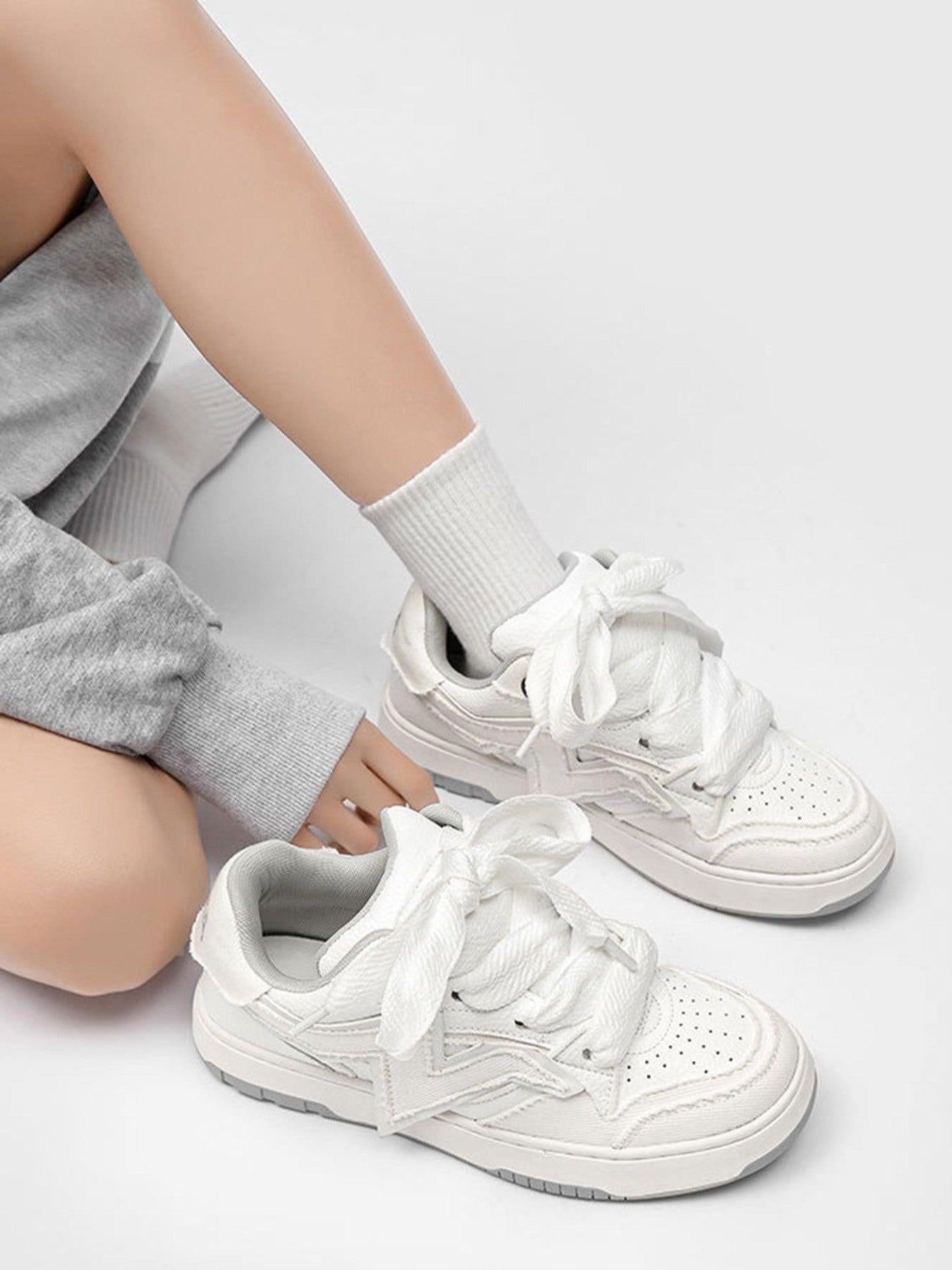 Concert Outfit Lightning Collision Color Splicing Board Shoes Concert Outfit Lightning Collision Color Splicing Board Shoes