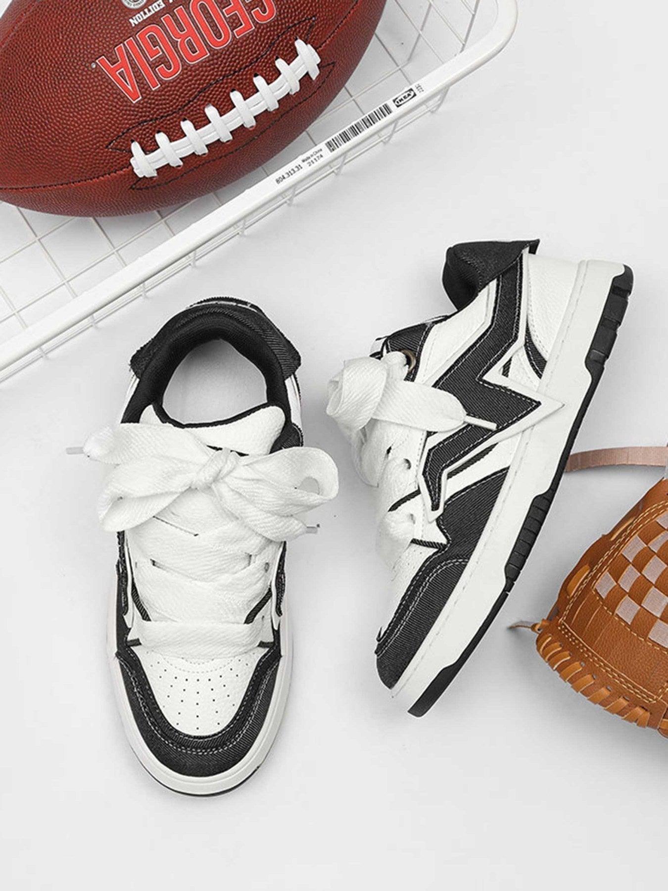 Concert Outfit Lightning Collision Color Splicing Board Shoes Concert Outfit Lightning Collision Color Splicing Board Shoes