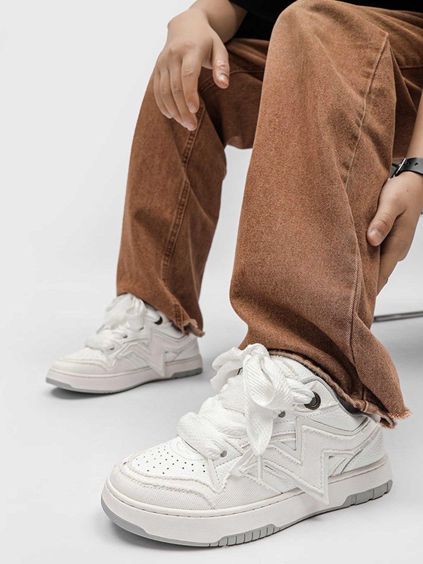 Concert Outfit Lightning Collision Color Splicing Board Shoes Concert Outfit Lightning Collision Color Splicing Board Shoes