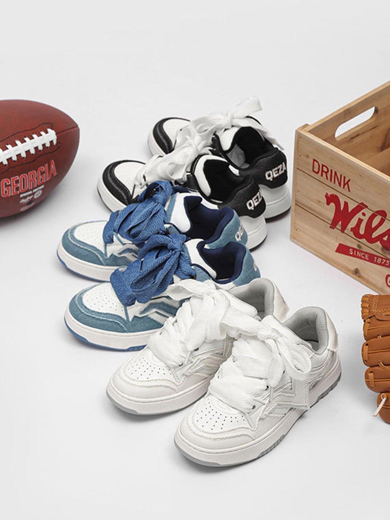 Concert Outfit Lightning Collision Color Splicing Board Shoes Concert Outfit Lightning Collision Color Splicing Board Shoes