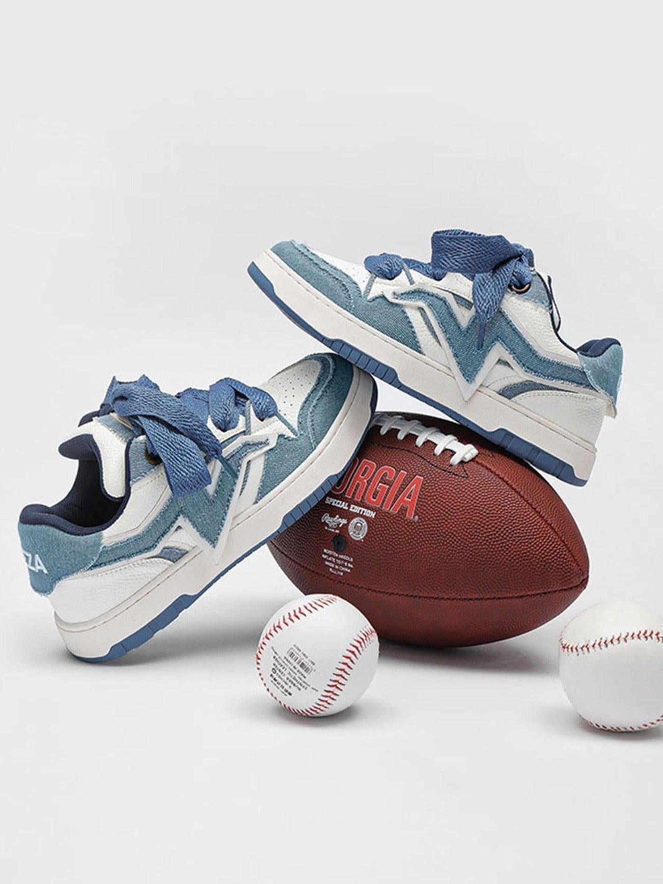 Concert Outfit Lightning Collision Color Splicing Board Shoes