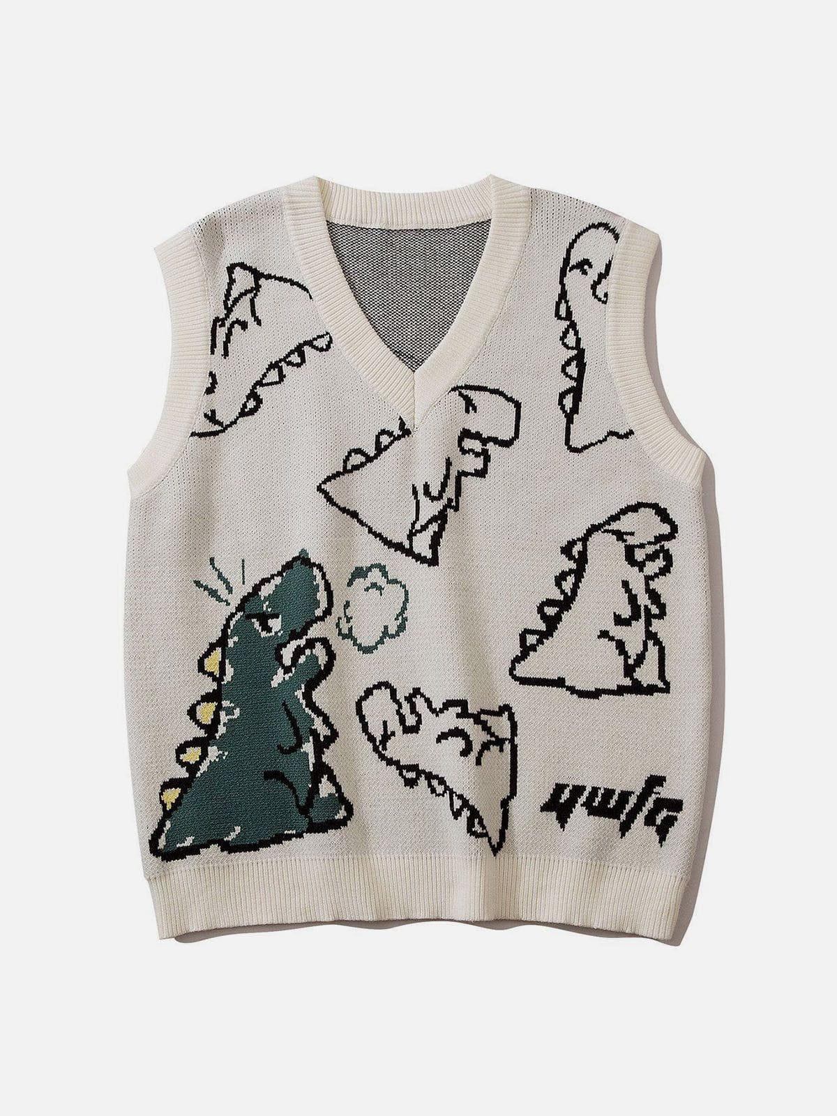 Concert Outfit Little Dinosaur Graphic Sweater Vest