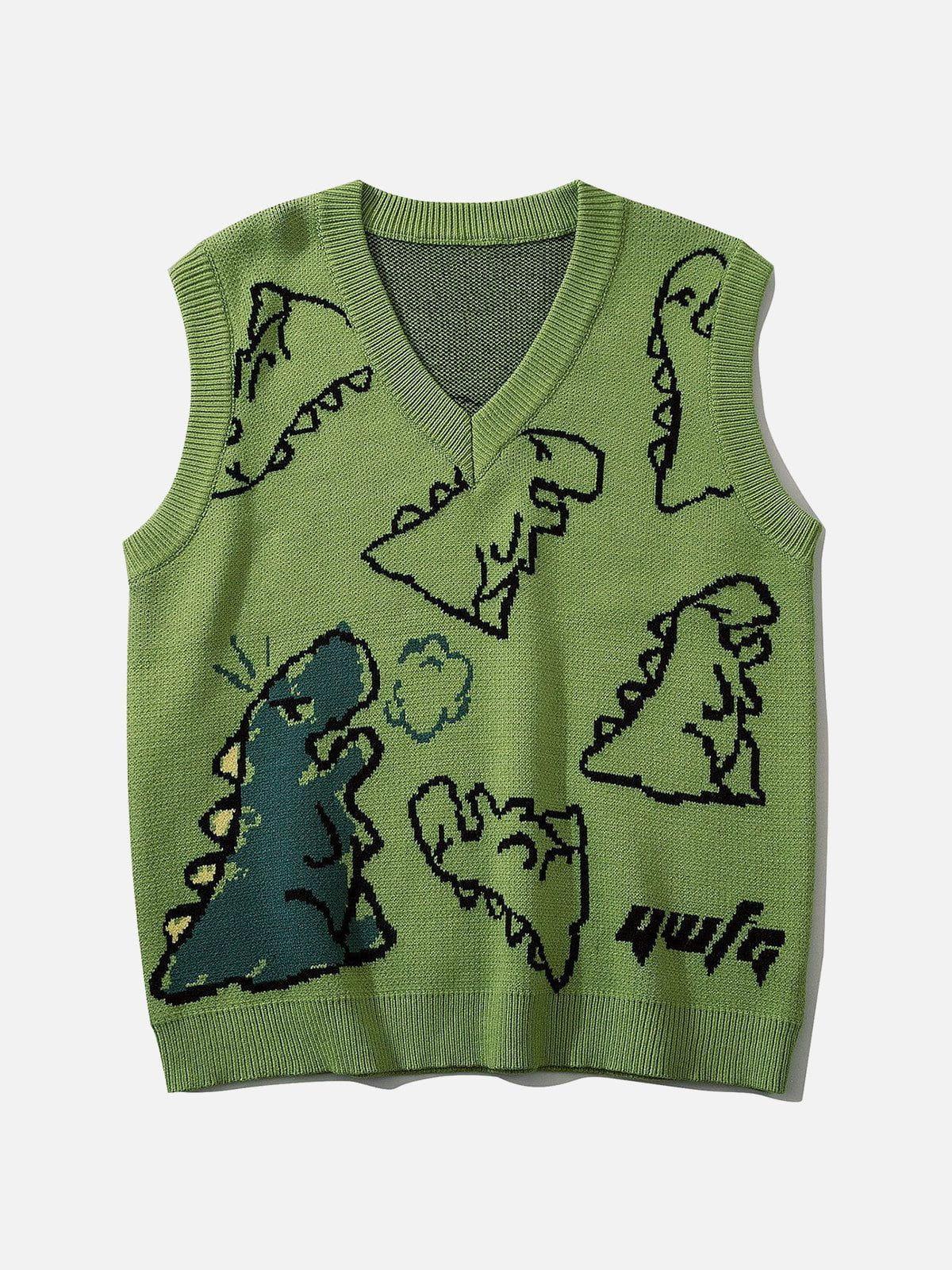 Concert Outfit Little Dinosaur Graphic Sweater Vest
