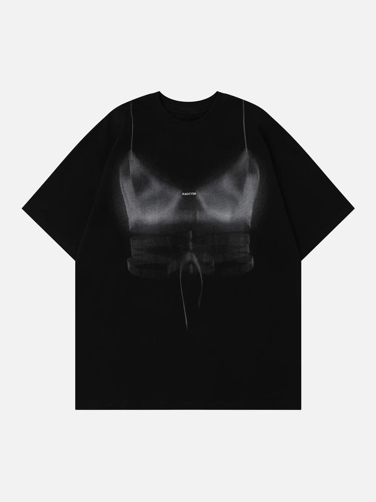 Concert Outfit Loose American Fuzzy Fun Printed T-Shirt