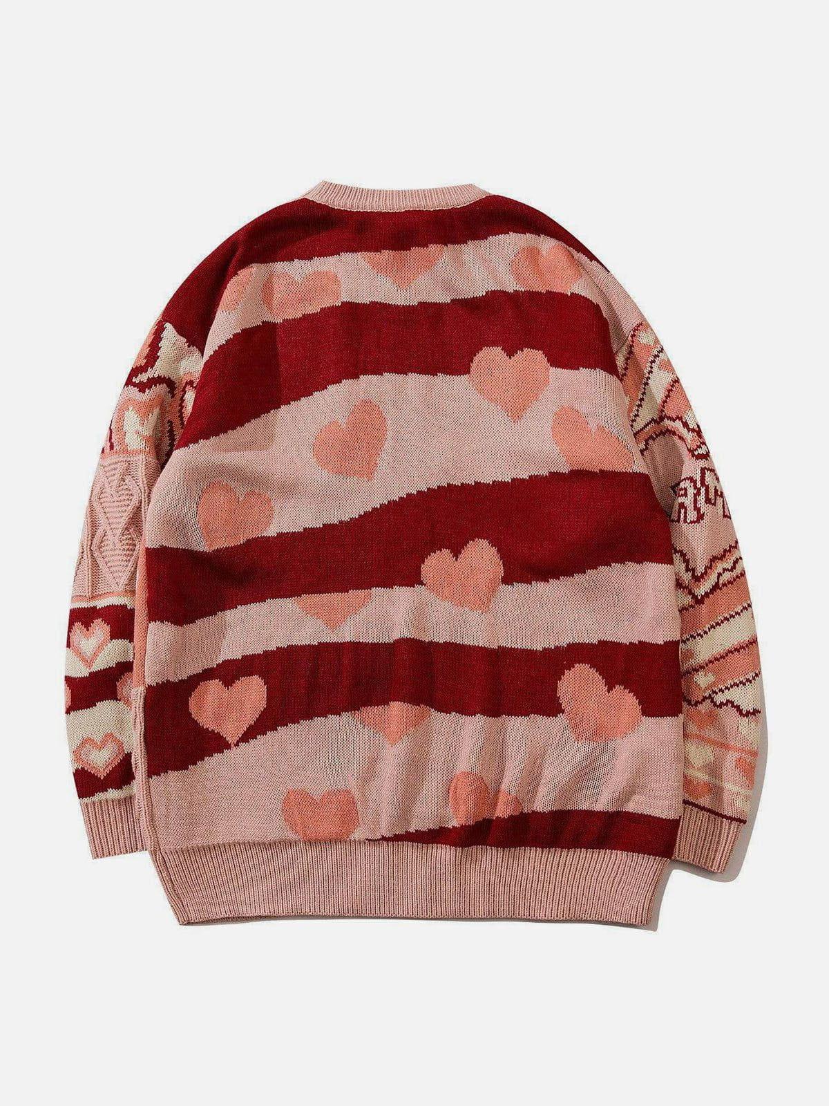 Concert Outfit Love Weaving Knit Sweater